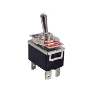 GBC 24.5226.02 - Βipolar lever switch faston 33x19.8x19mm Switches